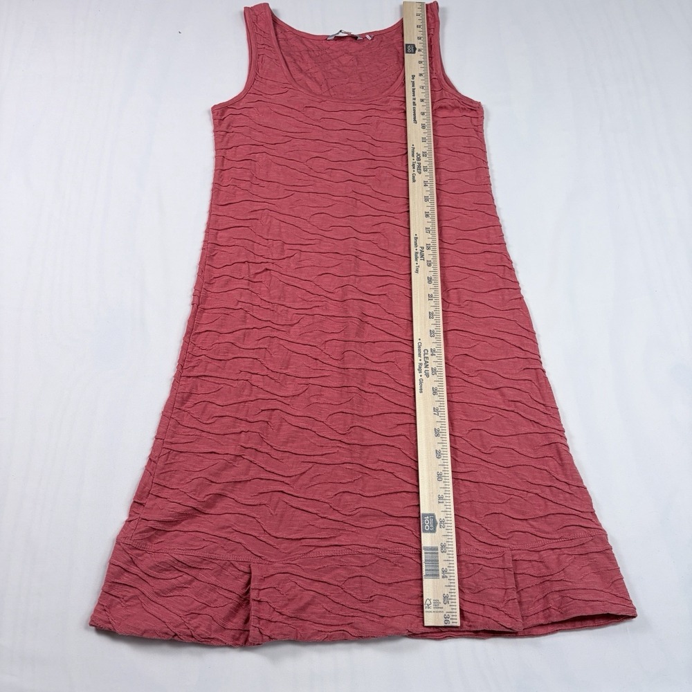 Toad and Co Tank Dress Samba Wave Sz S Clay Red Organic Cotton Stretch Comfy - Picture 6 of 9